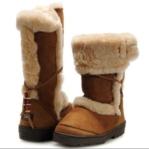 Boho festival Ugg Sundance boots with beads!